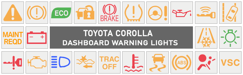 Toyota Dashboard Warning Lights - DASH-LIGHTS.COM