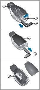 Mercedes C-Class Key Battery Change - DASH-LIGHTS.COM