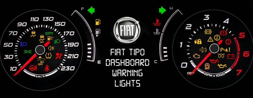 Fiat Tipo Dashboard Warning Lights DASH-LIGHTS.COM