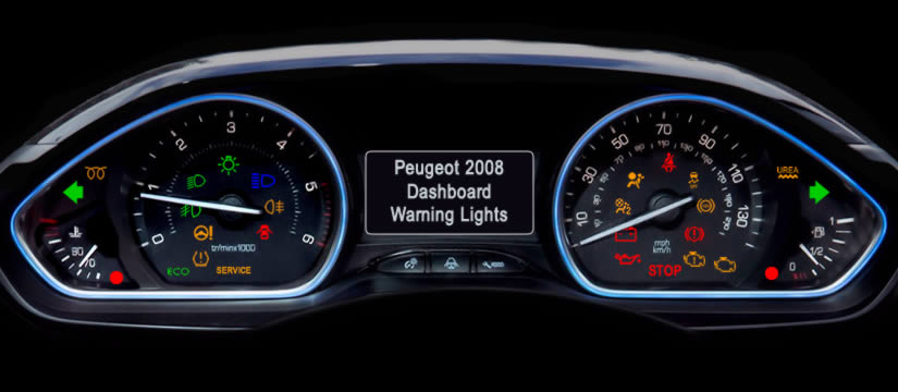 Peugeot 2008 Dashboard Lights - DASH-LIGHTS.COM