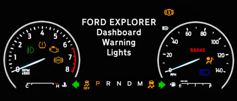 Ford Explorer Dashboard Warning Lights - DASH-LIGHTS.COM