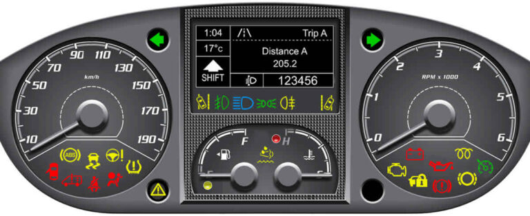 Vauxhall Movano Dashboard Warning Lights - DASH-LIGHTS.COM