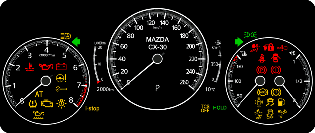 Mazda CX-30 Dashboard Warning Lights - DASH-LIGHTS.COM